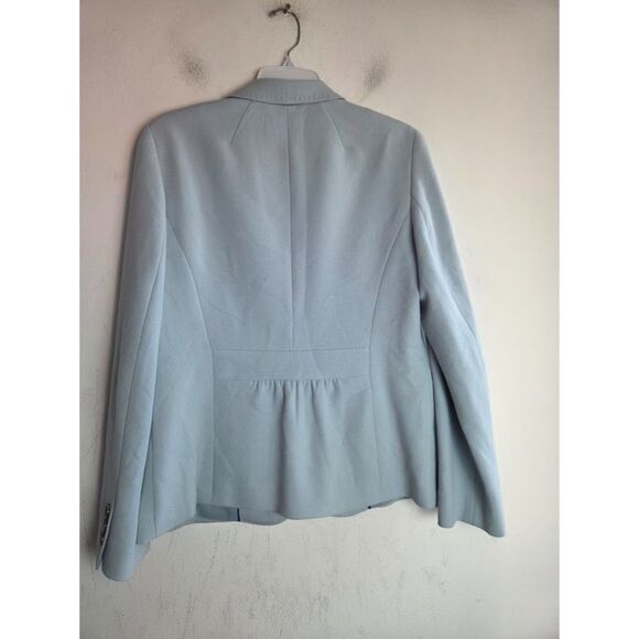 Talbots Light/Pastel Blue 1 Button Single Breasted Notch Lapel Blazer size 8 - Picture 3 of 16